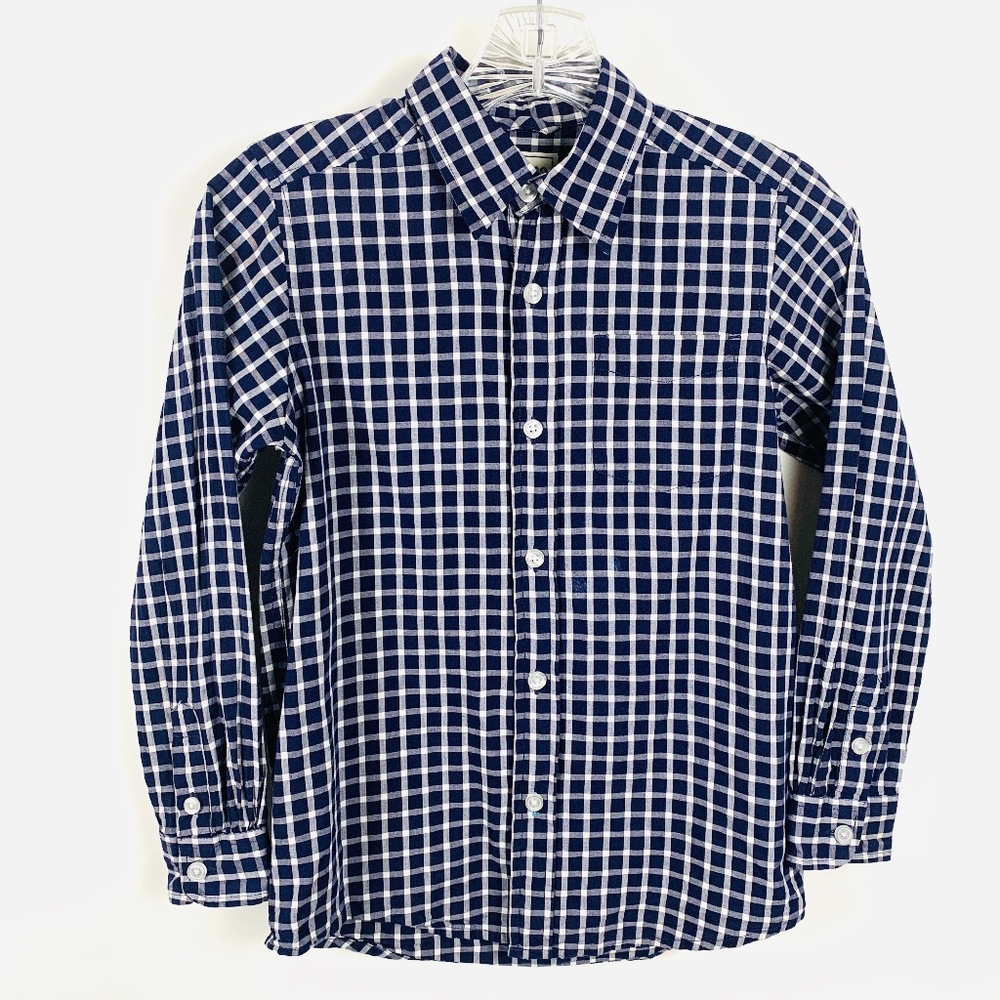 Children's Place Button Down Shirt Sz Boys 7/8